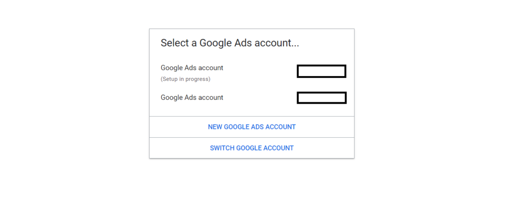 Creating Google Ad Account 2